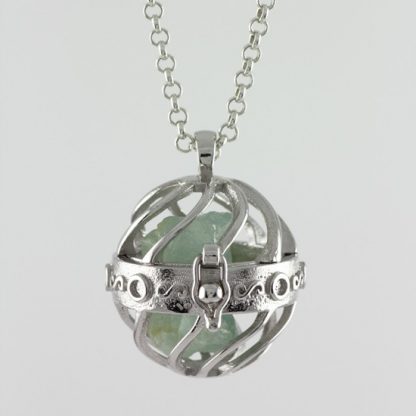 The Locket - Silver Pendant with Gemstones