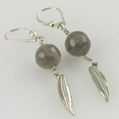 Soul Silver Earrings with Labradorite